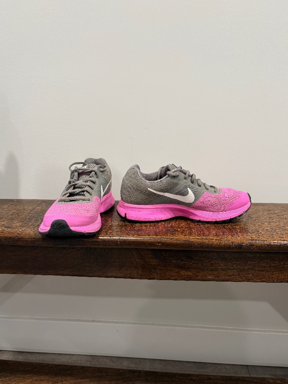 Nike Air Pegasus 30 Running Shoes Gray Pink Breathable Mesh Sneakers 7